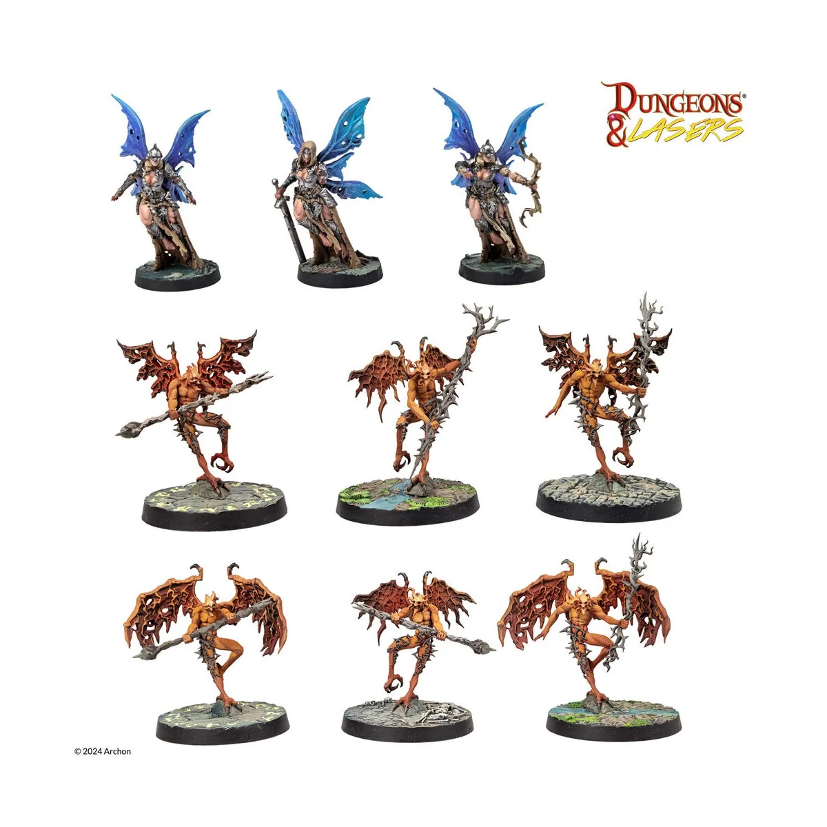 Dungeons & Lasers Miniatures: ARMIES OF DEUSLAIR - Archon Studio DN...