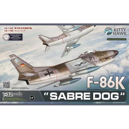 F-86K Sabre Dog, 1/32 - Kitty Hawk KH32008 F-86K Sabre Dog, 1/32 - Kitty Hawk KH32008