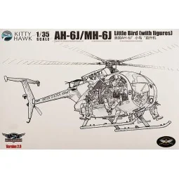 AH-6J/MH-6J Little Bird (with figures), 1/35 - Kitty Hawk KH50004