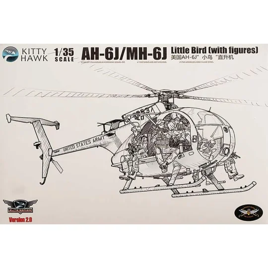 AH-6J/MH-6J Little Bird (with figures), 1/35 - Kitty Hawk KH50004