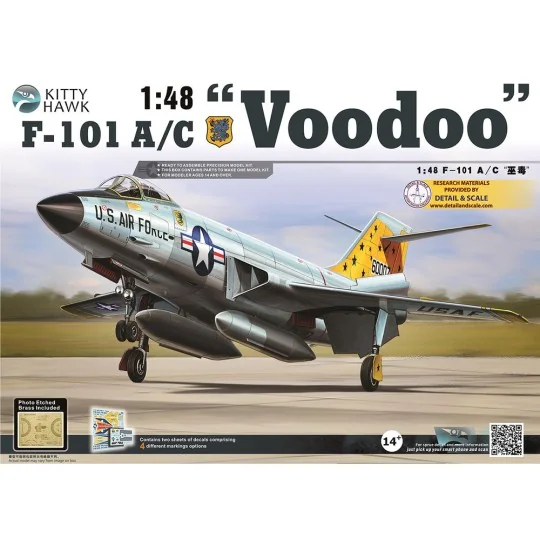 F-101 A/C Voodoo, 1/48 - Kitty Hawk KH80115 F-101 A/C Voodoo, 1/48 - Kitty Hawk KH80115