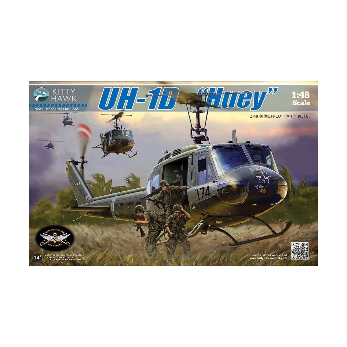UH-1D Huey - Kitty Hawk KH80154
