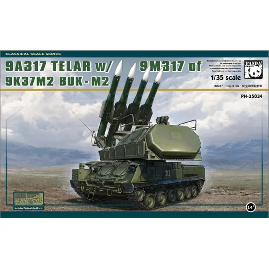 9A317 TELAR w/9M317 of 9K37M2 Buk-M2, 1/35 - Panda Hobby PH35034