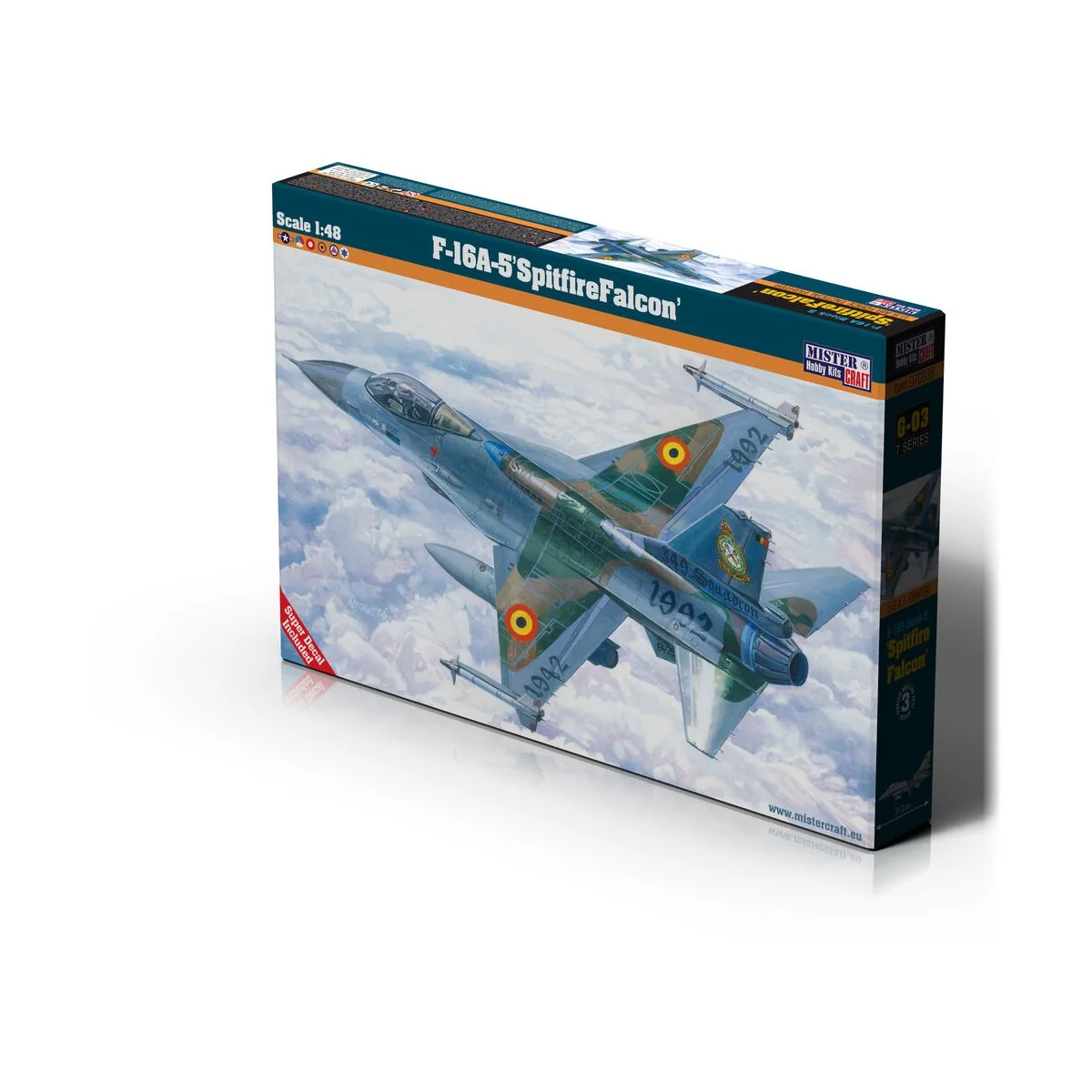 F-16A Block 5 Spitfire Falcon, 1/48 - Mistercraft G-03
