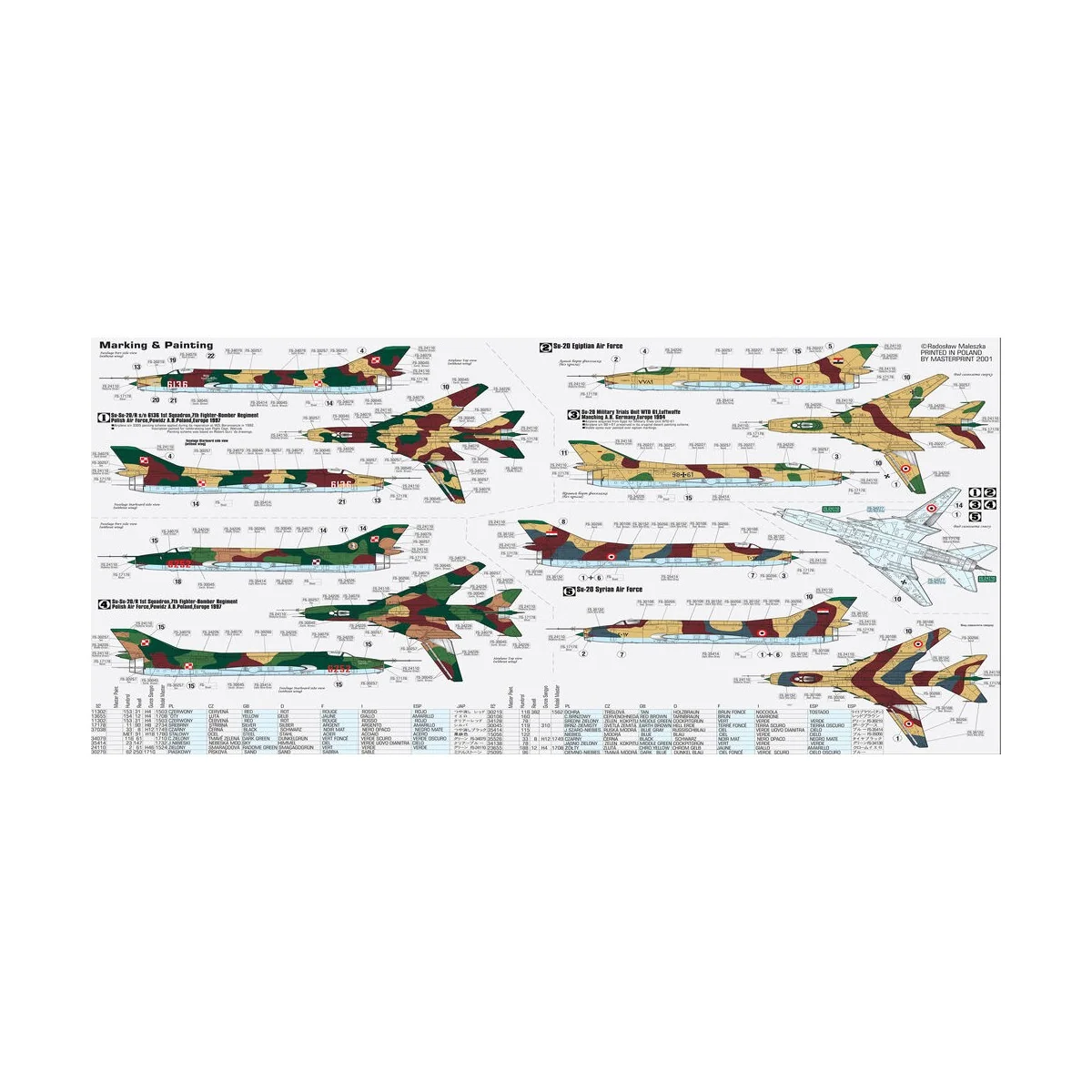 Su-20RLast Flight START SET, 1/72 - Mistercraft SD-13