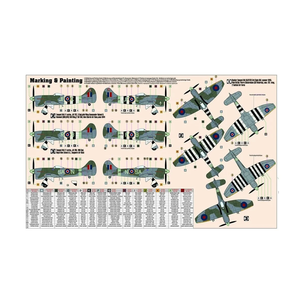 Hawker Tempest Mk.V START SET, 1/72 - Mistercraft SD-213 Hawker Tempest Mk.V START SET, 1/72 - Mistercraft SD-213