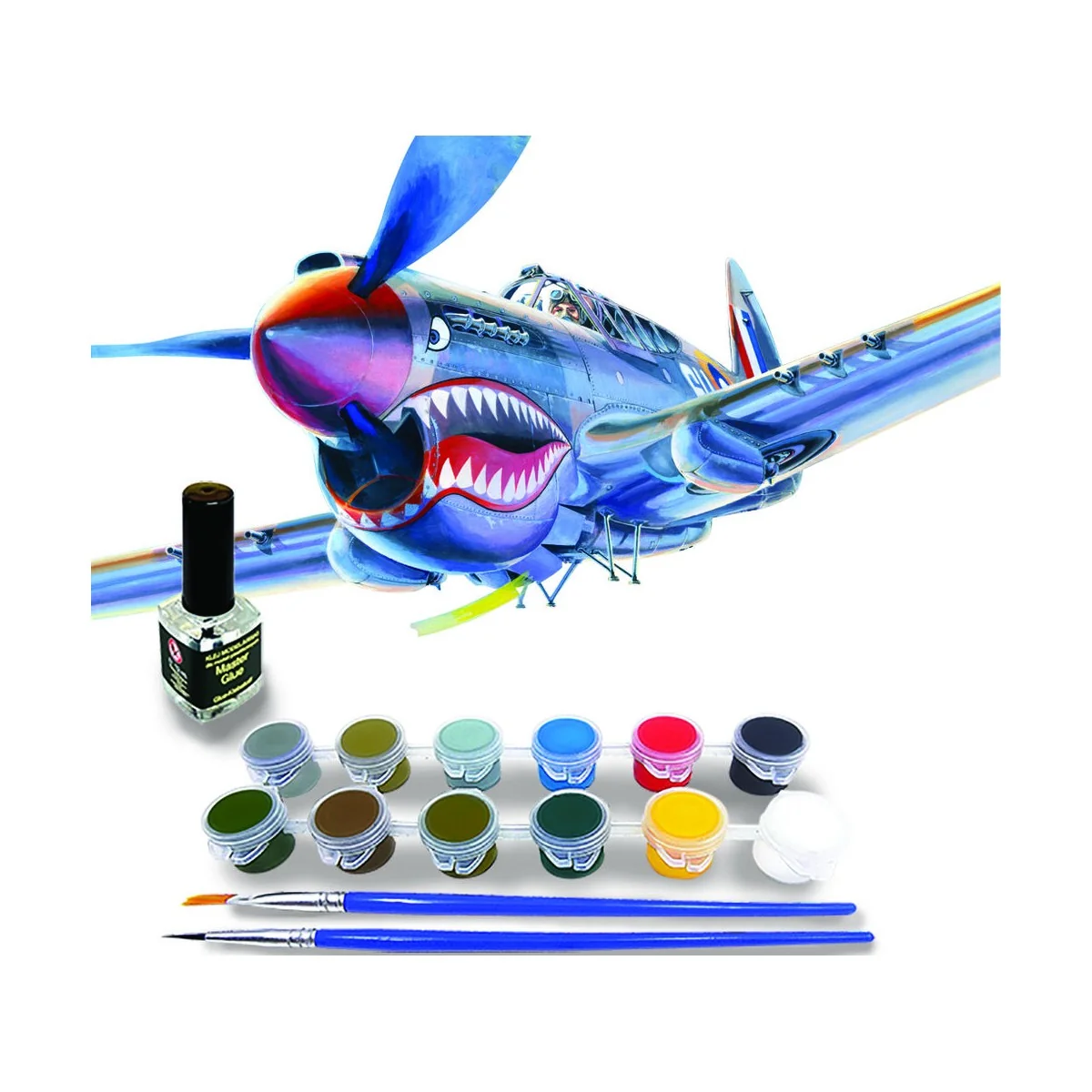 P-40 K Kittyhawk Mk.III START SET, 1/72 - Mistercraft SD-220