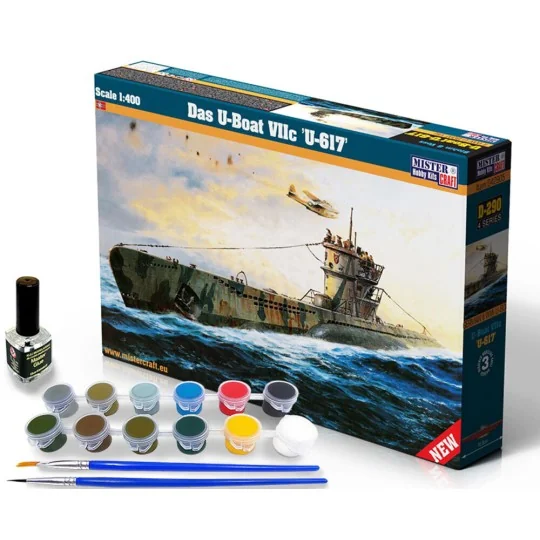 Das U-Boot VIIC U-617 START SET, 1/400 - Mistercraft SD-290