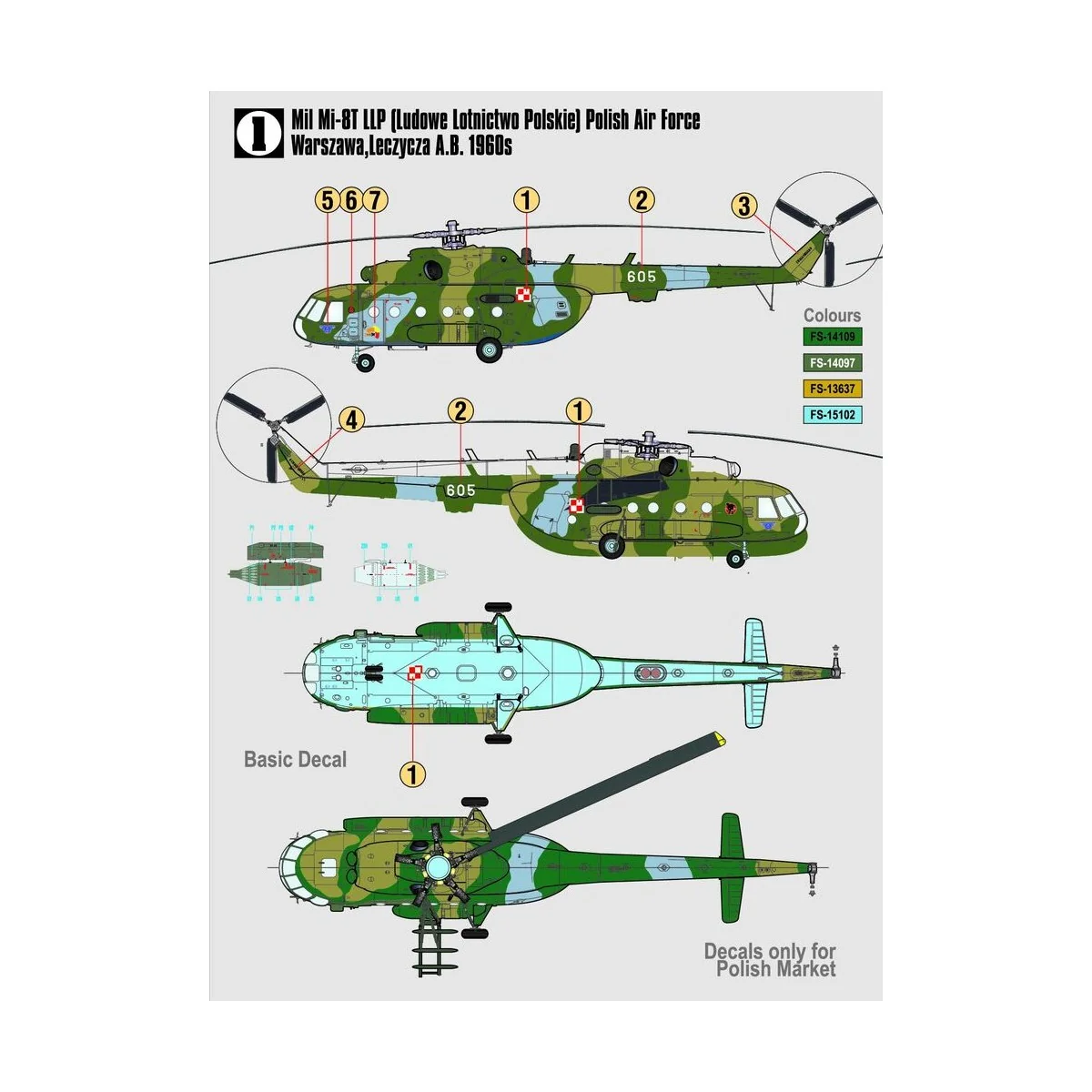 Mil Mi-17 Hip START SET, 1/72 - Mistercraft SF-01