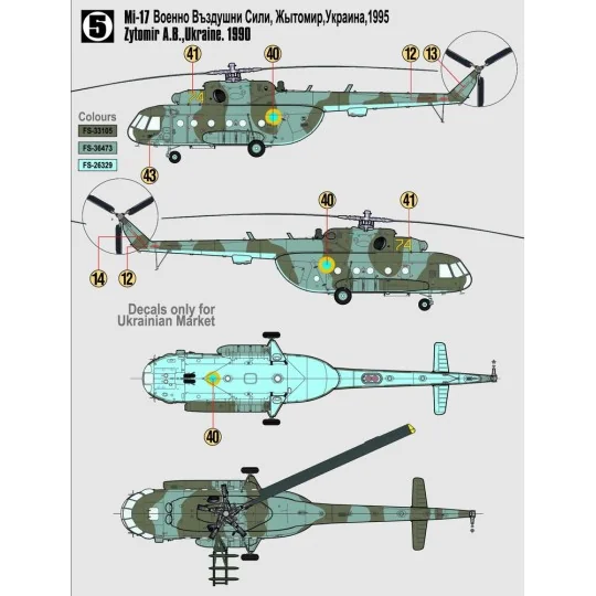 Mil Mi-17 Hip START SET, 1/72 - Mistercraft SF-01