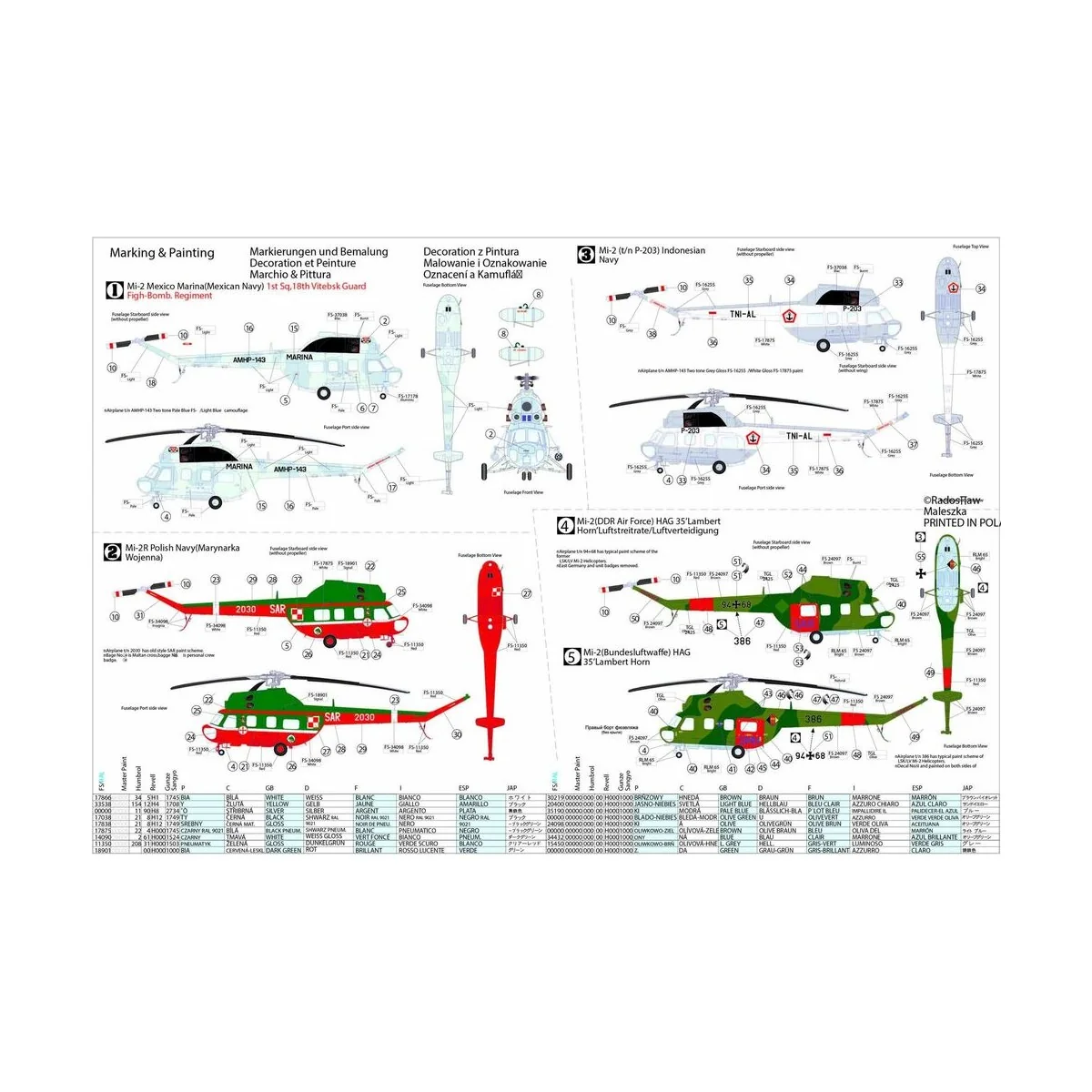 Mi-2RM Marina Hoplite START SET, 1/48 - Mistercraft SF-150