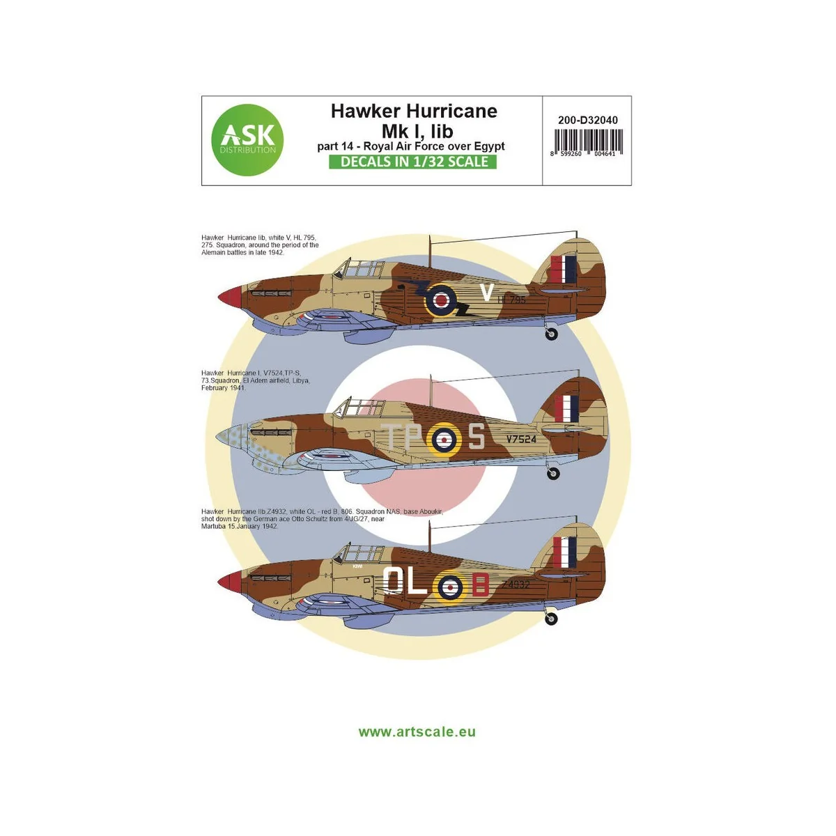 Hawker Hurricane Mk.I, IIb part 14 - Royal Air Force over Egypt, 1/... Hawker Hurricane Mk.I, IIb part 14 - Royal Air Force over Egypt, 1/...