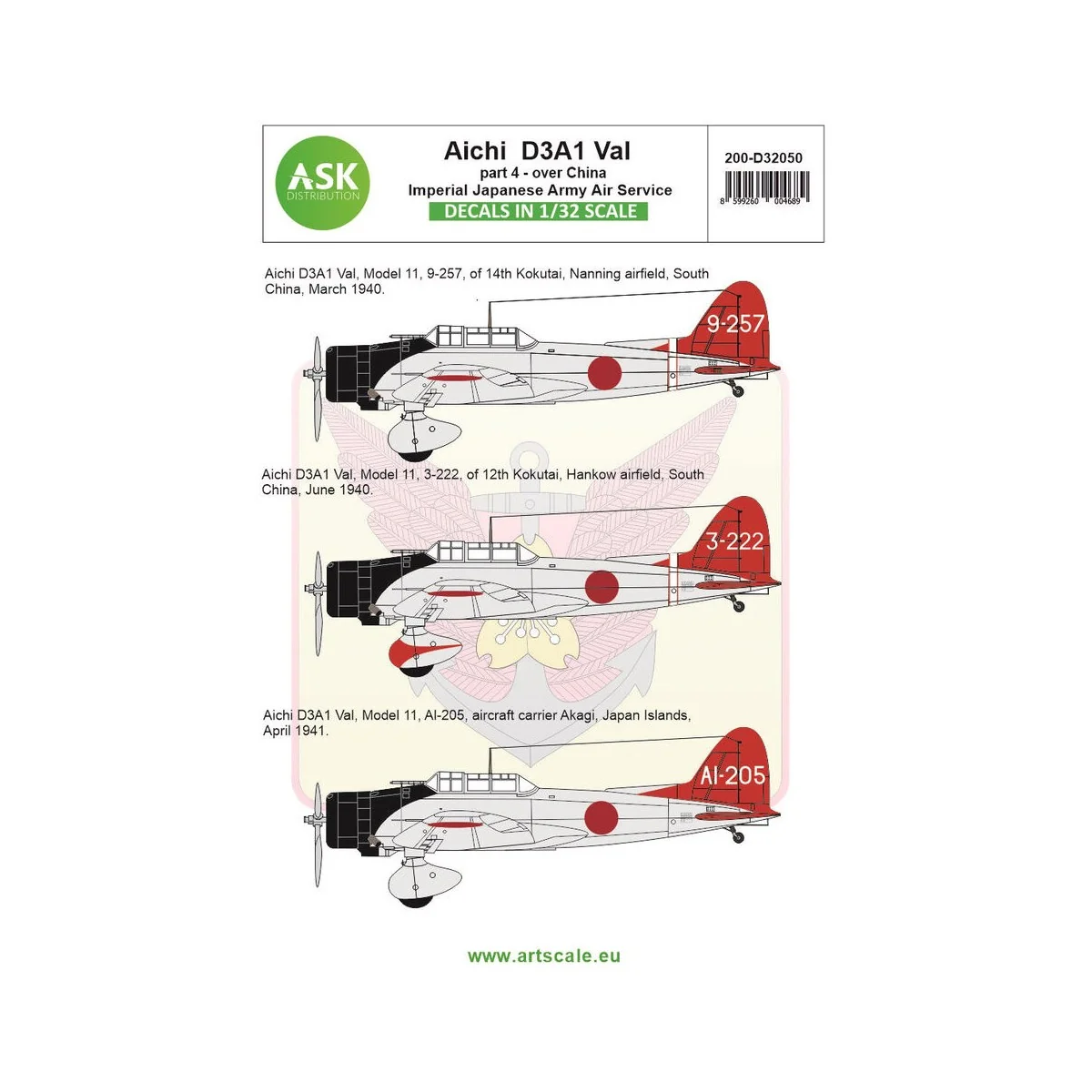 Aichi D3A1 VAL part 4 - Imperial Japanese Army Air Service, 1/32 - ...