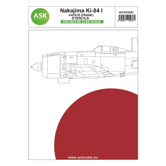 Nakajima Ki-84 Hayate (Frank) - STENCILS - Imperial Japanese Army A... Nakajima Ki-84 Hayate (Frank) - STENCILS - Imperial Japanese Army A...