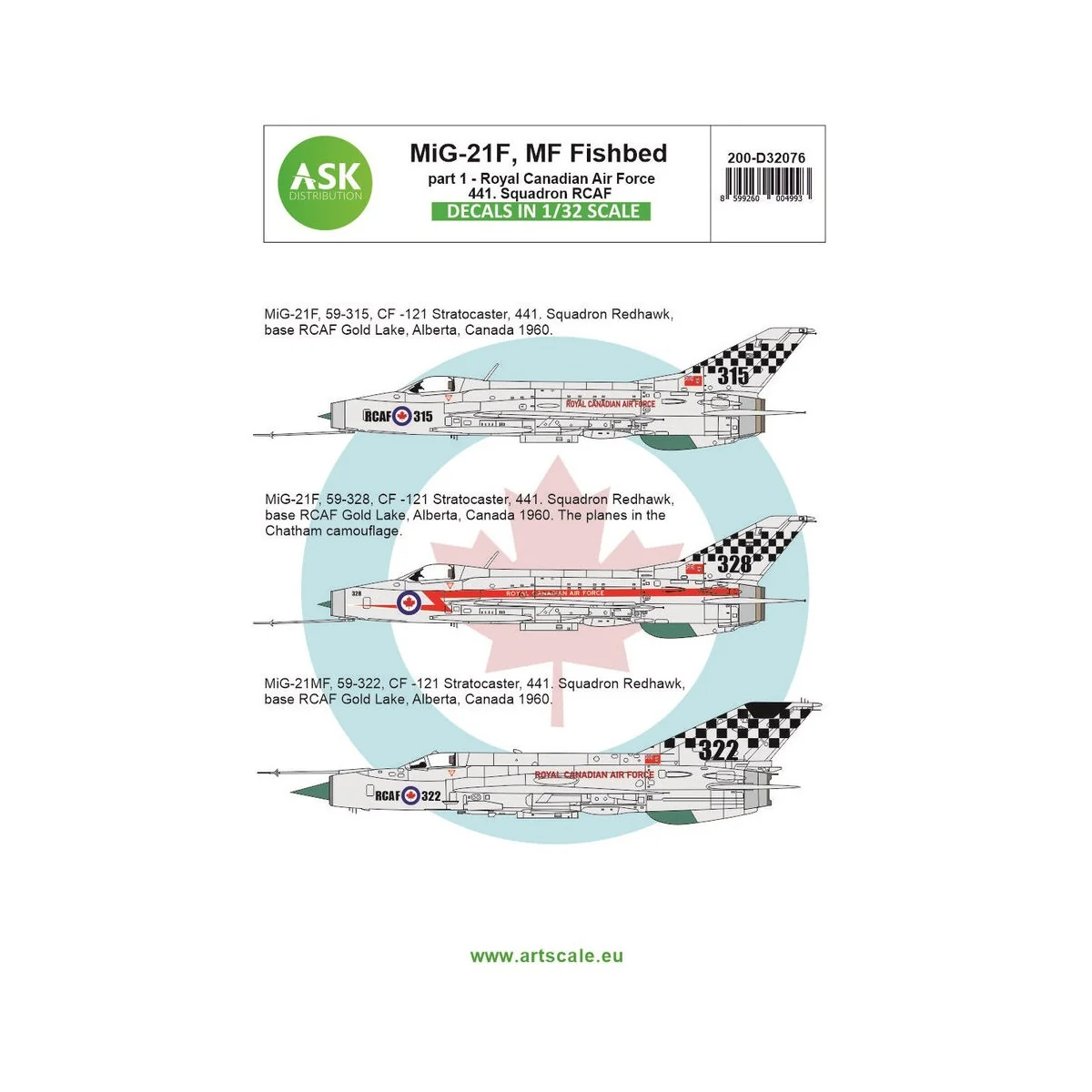 MiG-21F, MF Fishbed / CF-121 Redhawk program - Royal Canadian Air F...