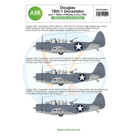 Douglas TBD-1 Devastator part 1 - Battle of Midway 4. June 1942 - A...
