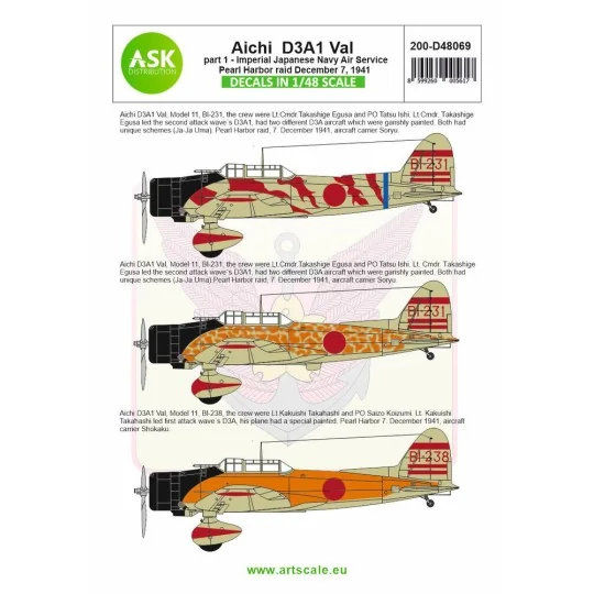 Aichi D3A1 Val part 1 - Pearl harbor raid, 7. December 1941, 1/48 -... Aichi D3A1 Val part 1 - Pearl harbor raid, 7. December 1941, 1/48 -...