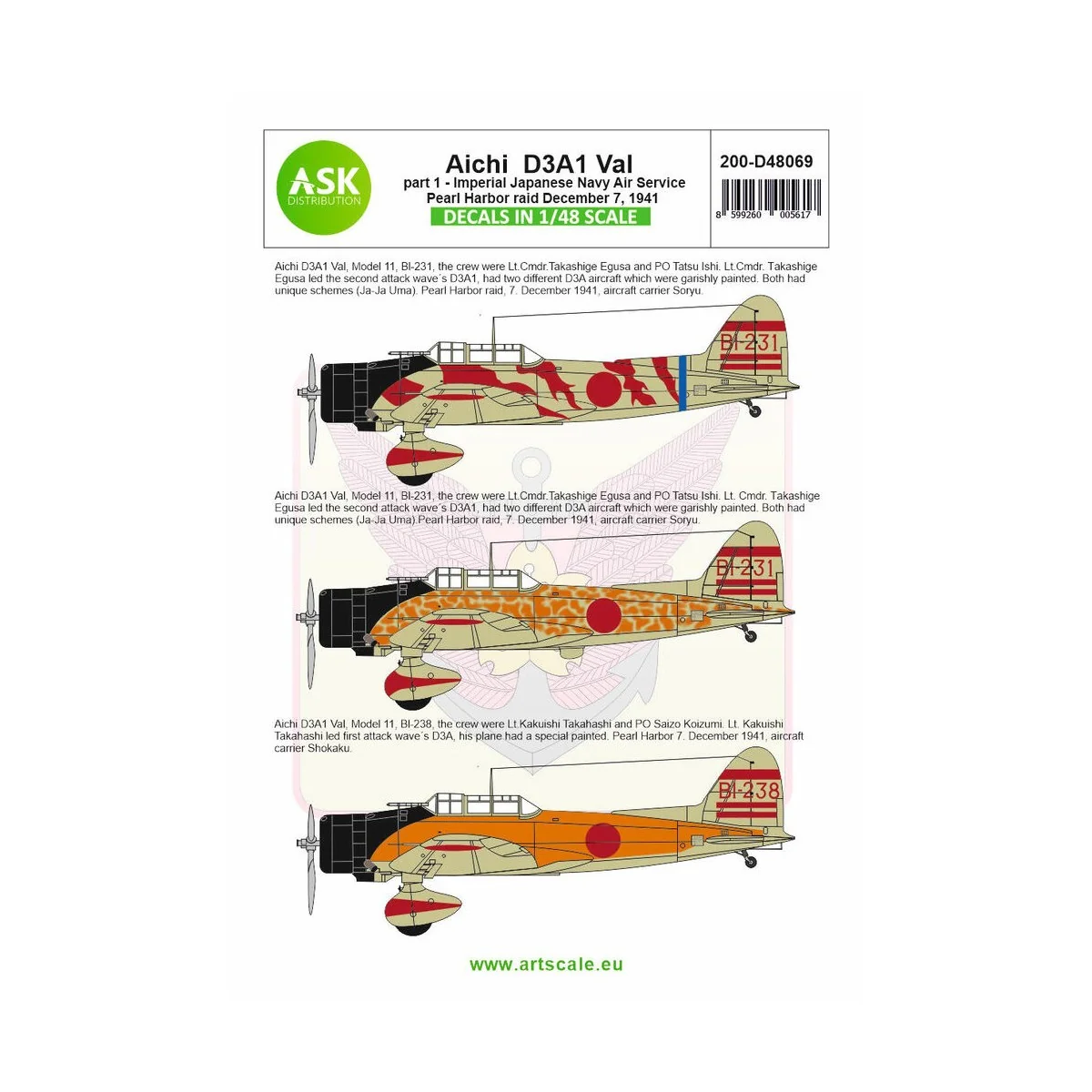 Aichi D3A1 Val part 1 - Pearl harbor raid, 7. December 1941, 1/48 -... Aichi D3A1 Val part 1 - Pearl harbor raid, 7. December 1941, 1/48 -...