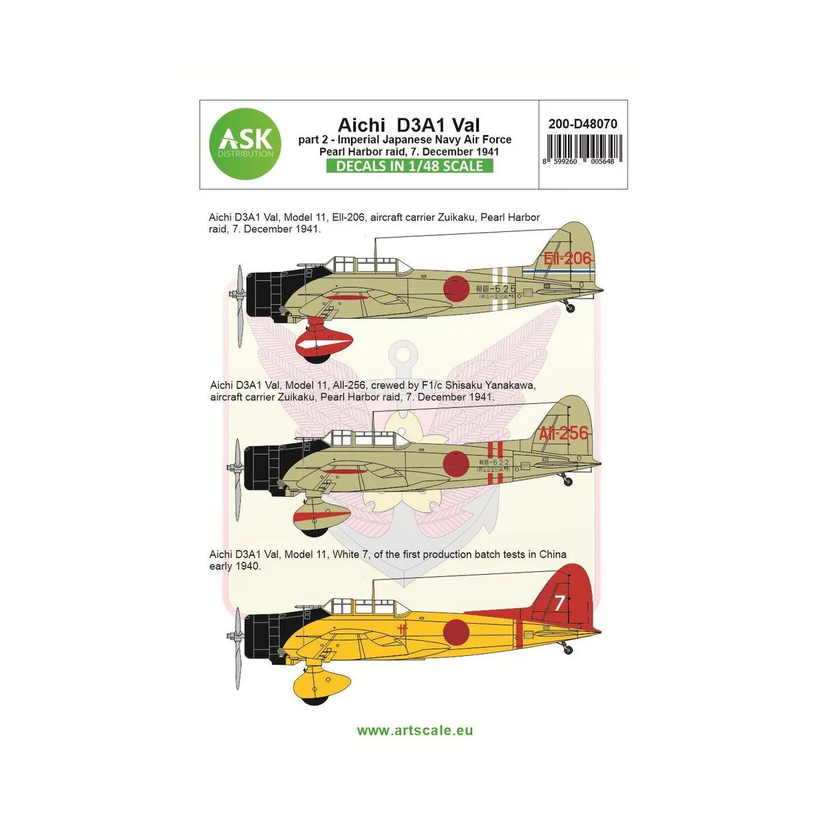 Aichi D3A1 Val part 2 - Pearl harbor raid, 7. December 1941 - Art S...