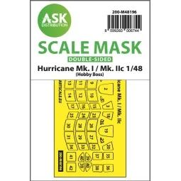 Hawker Hurricane Mk.I / Mk.IIc double-sided express fit mask for Ho...