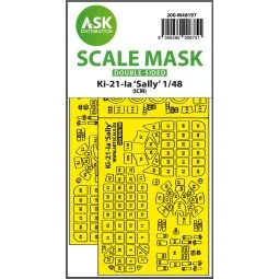 Ki-21-Ia Sally double-sided express fit mask for ICM, 1/48 - Art Sc...