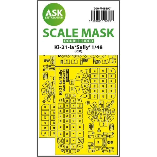 Ki-21-Ia Sally double-sided express fit mask for ICM - Art Scale Ki...