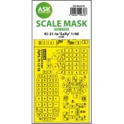 Ki-21-Ia Sally one-sided express fit mask for ICM, 1/48 - Art Scale...