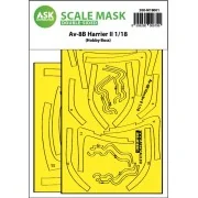 Av-8B Harrier II double-sided express fit mask for Hobby Boss - Art...