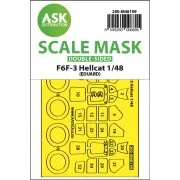 F6F-3 Hellcat double-sided express fit mask for Eduard - Art Scale ...