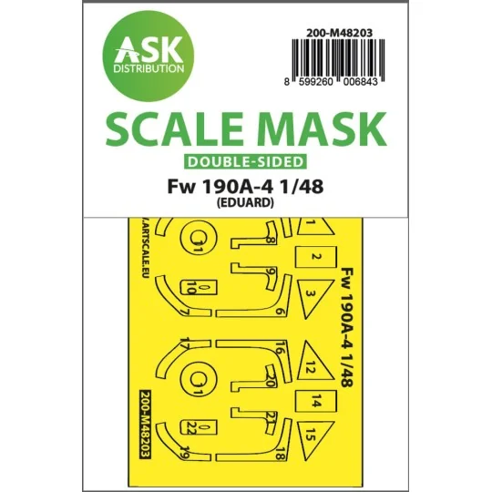 Fw 190A-4 double-sided express fit mask for Eduard - Art Scale Kit ...