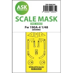 Fw 190A-4 one-sided express fit mask for Eduard, 1/48 - Art Scale K...