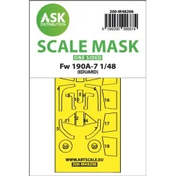 Fw 190A-7 one-sided express fit mask for Eduard - Art Scale Kit 200...