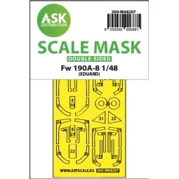 Fw 190A-8 double-sided express fit mask for Eduard, 1/48 - Art Scal...