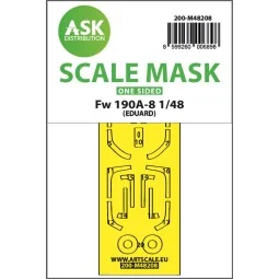 Fw 190A-8 one-sided express fit mask for Eduard, 1/48 - Art Scale K...