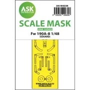 Fw 190A-8 one-sided express fit mask for Eduard - Art Scale Kit 200...