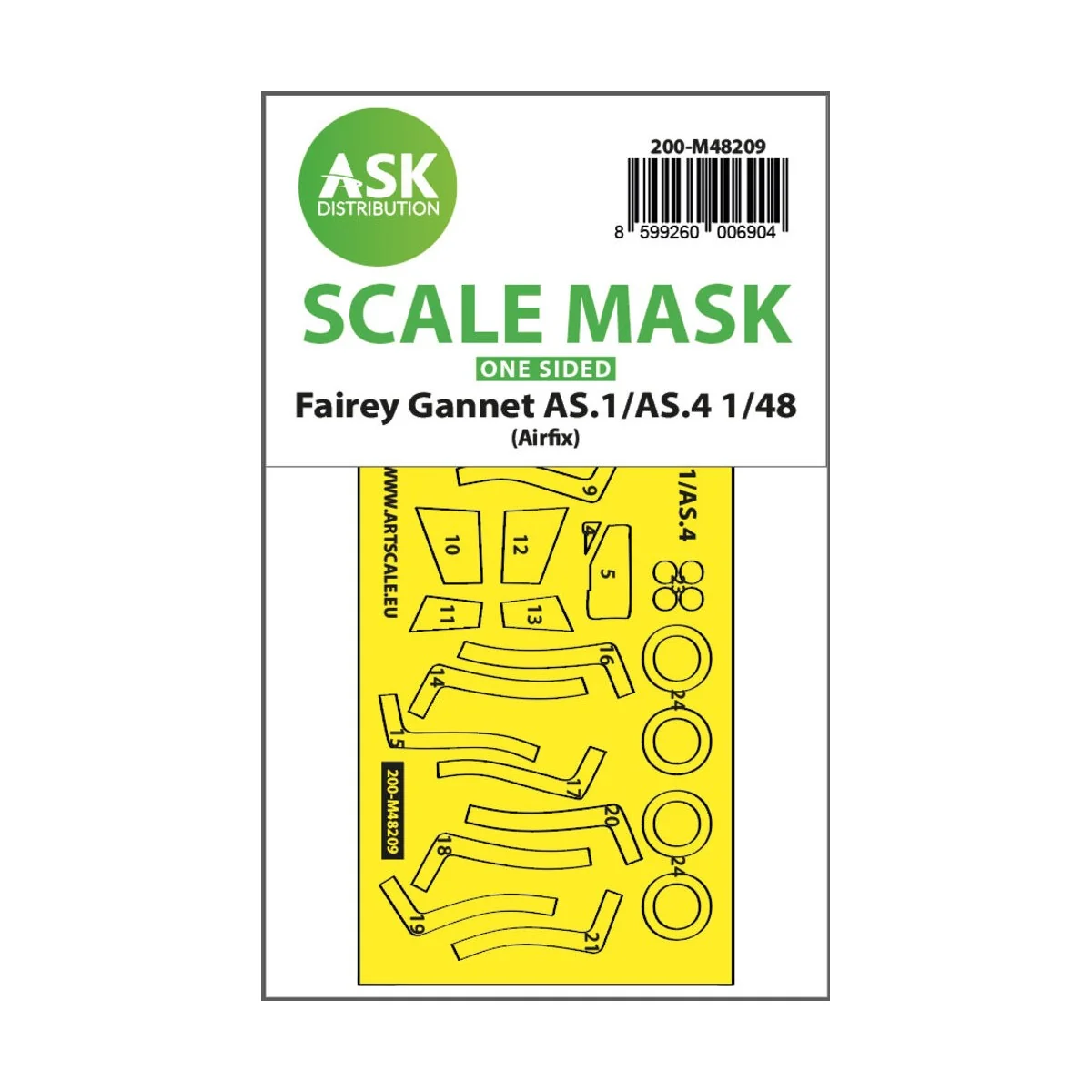 Fairey Gannet AS.1/AS.4 one-sided fit and self adhesive express mas...