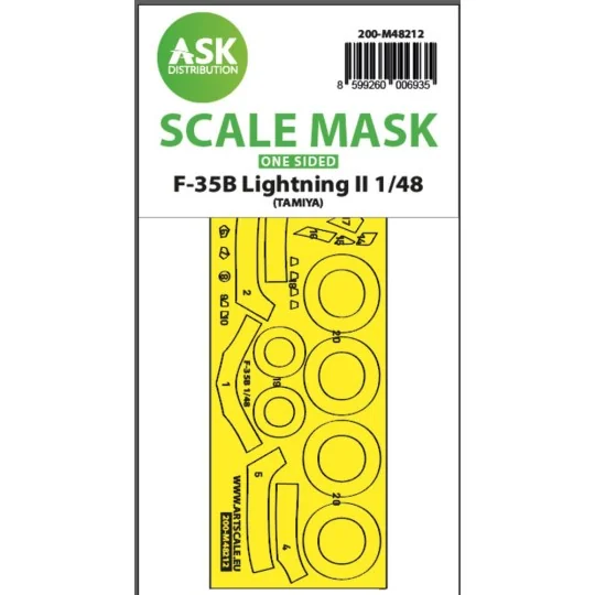 F-35B Lightning II one-sided express fit mask for Tamiya, 1/48 - Ar...