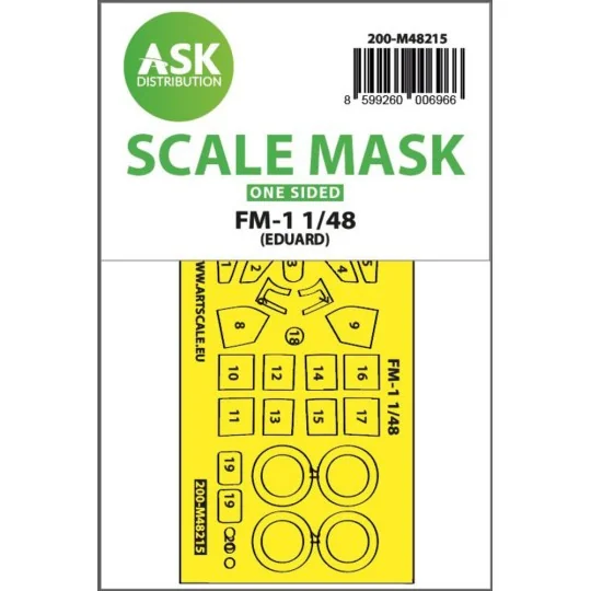 FM-1 one-sided express fit mask for Eduard, 1/48 - Art Scale Kit 20...