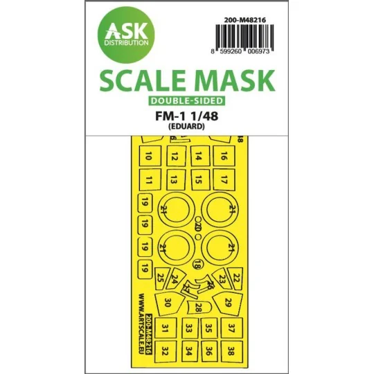 FM-1 double-sided express fit mask for Eduard, 1/48 - Art Scale Kit...