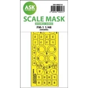 FM-1 double-sided express fit mask for Eduard, 1/48 - Art Scale Kit...