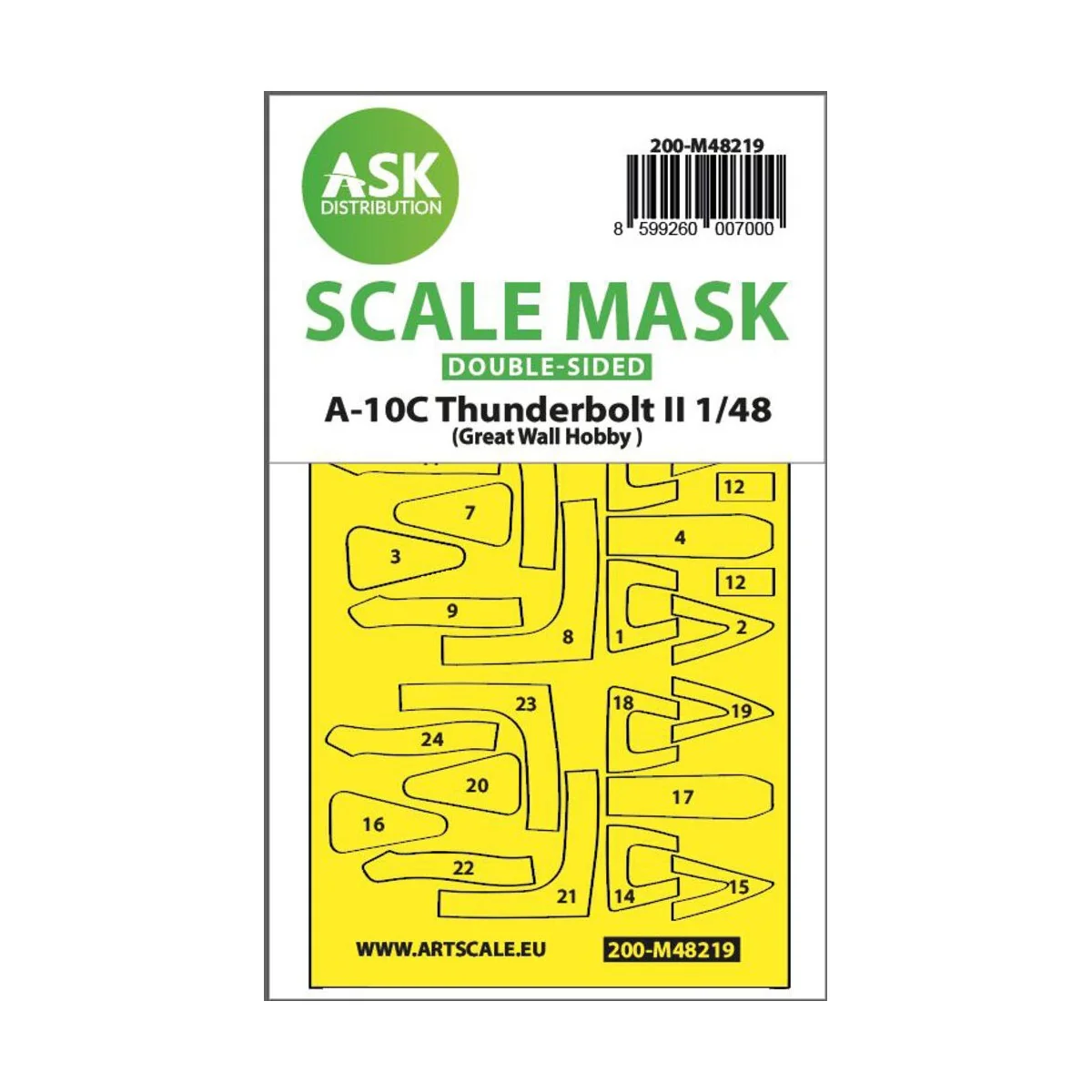 A-10C Thunderbolt II double-sided express fit mask for Great Wall H...