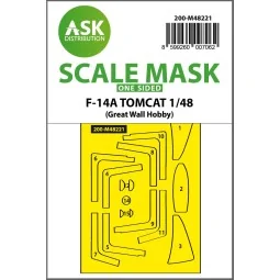F-14A Tomcat one-sided express fit mask for Great Wall Hobby, 1/48 ...
