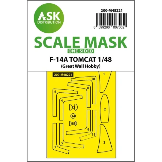F-14A Tomcat one-sided express fit mask for Great Wall Hobby - Art ...