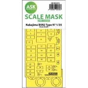 Nakajima B5N2 Type 97 one-sided express fit painting mask for Borde...