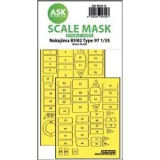 Nakajima B5N2 Type 97 double-sided express fit painting mask for Bo...
