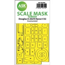 A-20J/K Havoc - one-sided express mask for HK Models - Art Scale Ki...