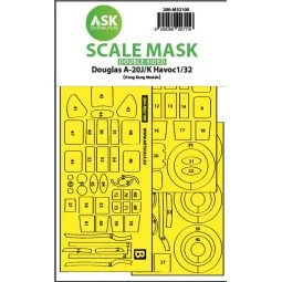 A-20J/K Havoc double-sided express mask for HK Models - Art Scale K...