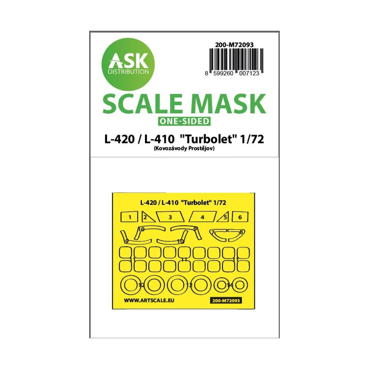 L-410 / L-420 Turbolet one-sided express fit mask for KP Models - A...