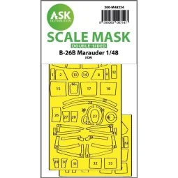 B-26B Marauder double-sided express fit mask for ICM - Art Scale Ki...