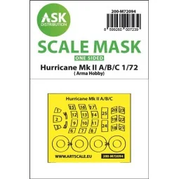 Hawker Hurricane Mk.II A/B/C one-sided fit express mask for Arma Ho...